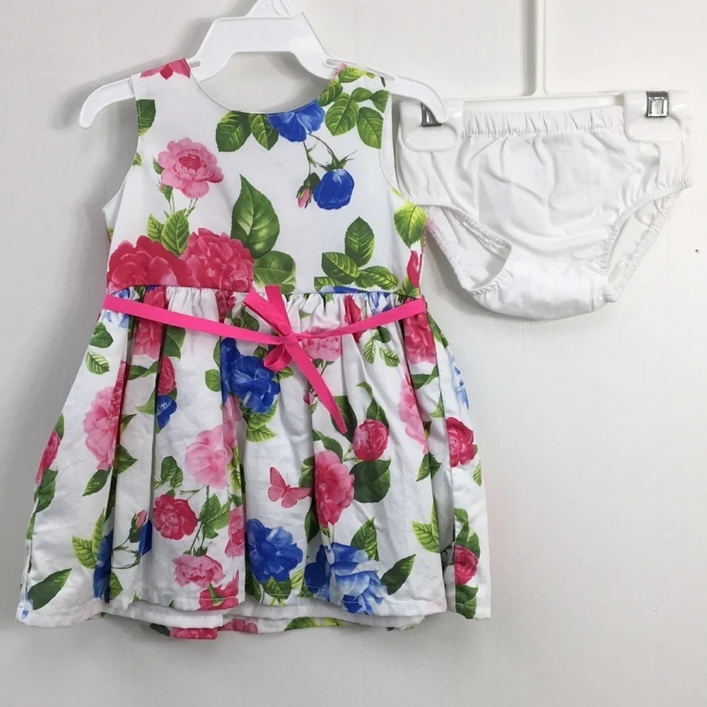 Carters Girls 2 Piece Summer Dresses Bundle of 4 Size 6 mo. EXCELLENT Condition